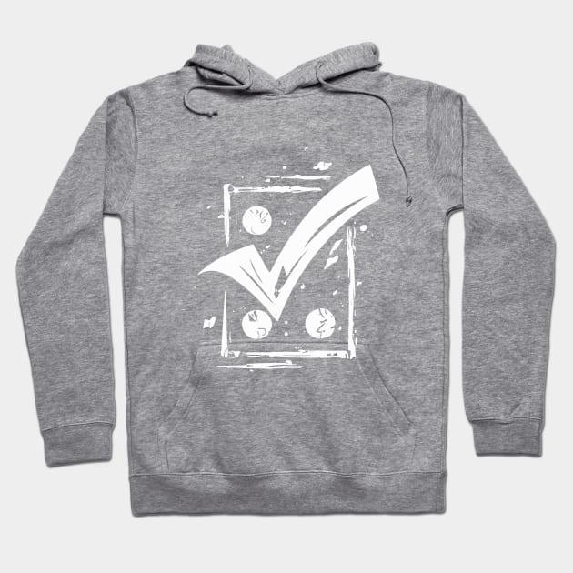 Better Things Are Necessary And Possible: Motivational Tick Symbol Hoodie by A Floral Letter Capital letter A | Monogram, Sticker